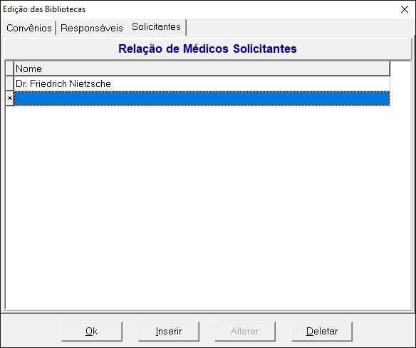 Para apagar um item: 1. Clique sobre o item a ser deletado; 2. Clique sobre o botão DELETAR; 3. Irá aparecer a tela abaixo. Clique em Sim para prosseguir a ação ou em Não para cancelar a ação.