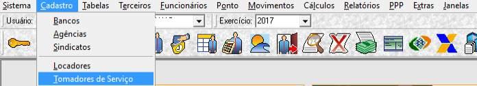 - Dentro do migrador não aparece o tomador para vincular à obra. Como faço para acertar?