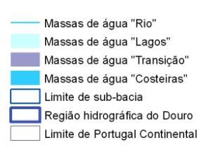 A tabela abaixo, apresenta dados relativos às três principais linhas de água do Concelho e à Lagoa de Paramos que também faz parte deste sistema hidrográfico. Tabela 4.2.