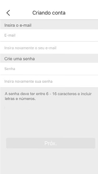 seu código por e-mail, digite-o no local indicado. Pronto! Sua conta foi criada com sucesso!