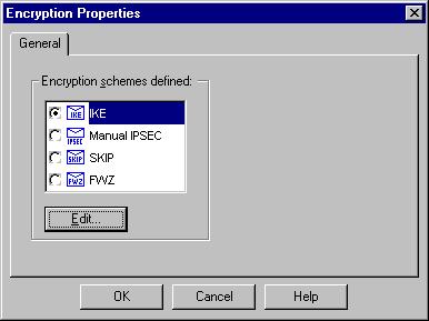 17. Editar. No indicador das propriedades IKE, mude estas propriedades para concordar com o IPsec do concentrador VPN transforma.