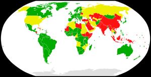 VERDE Estado que RATIFICARAM o Estatuto de Roma AMARELO Estados