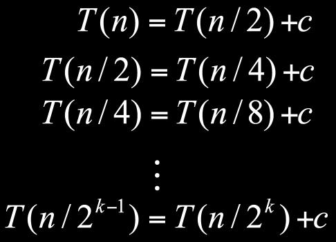 Complexidade T(n) = a * T(n/b) + f(n), para o caso geral (n