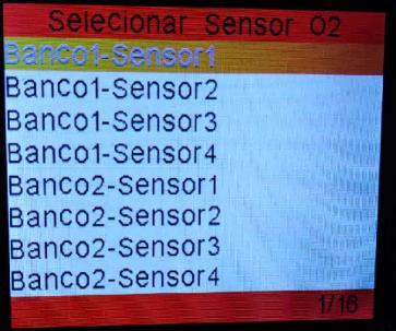 Você pode usar botão [ ] [ ] para exibir os dados. Pressione [ ] para retornar ao Menu de diagnóstico. 4.2.