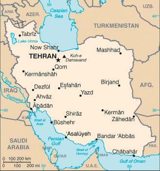 Irã Irã CAPITAL: Teerã População: 68,7 milhões PIB (2006): US$ 194,8 bilhões PIB per capita (2006): US$ 2.