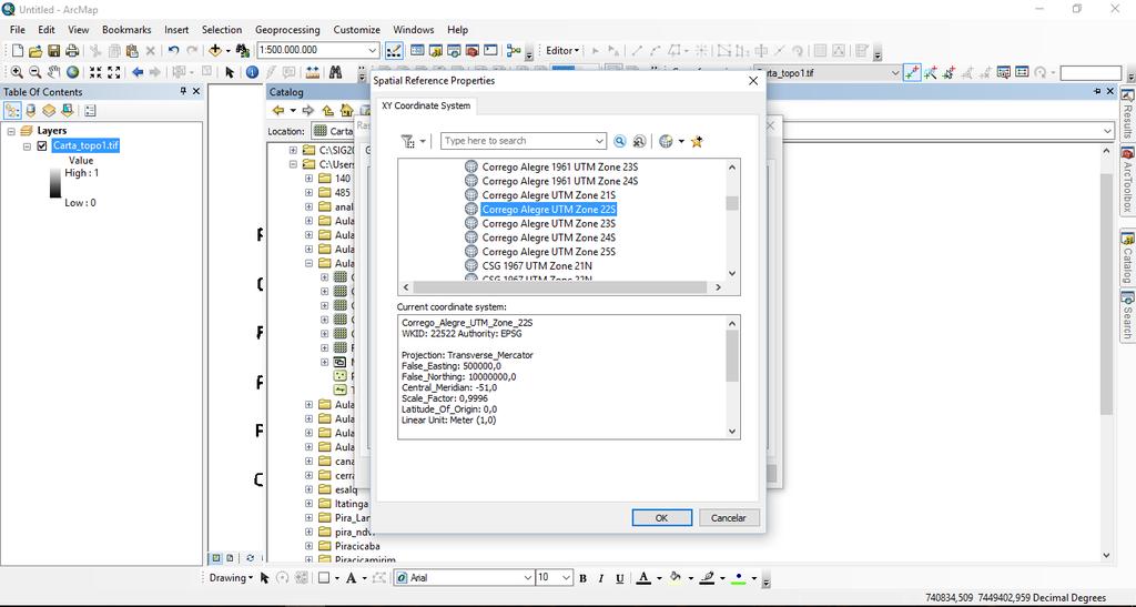 3.7) Verificando se está correto a) Abra um novo projeto no ArcMap.