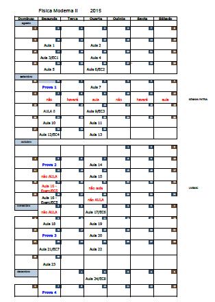 Calendáio http://disciplinas.