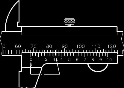 Exemplos de Leitura Sistema Métrico Escala em milímetro e nônio com 20 divisões, portanto,