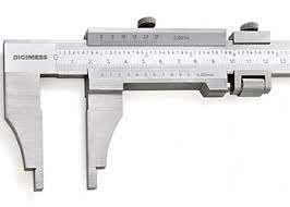 O paquímetro é usado quando a quantidade de peças que se quer medir é pequena.
