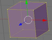 3.2 Editando Objetos/ Selecionando Para movimentar o objeto na direção X, basta clicar na seta vermelha com o [BEM] e arrastar.