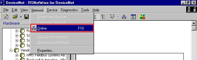 2 Instalação do Transmissor 2710-D+ no Fieldbus DeviceNet Para adicionar um novo módulo (Transmissor 2710-D+) no Fieldbus DeviceNet, configure o