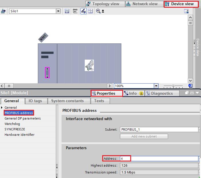 Transmissor configuração IP 7.3.2.