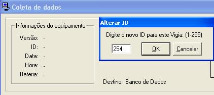 b) Antes de fazer as marcações com o bastão Viggia, deve-se associar ao bastão Viggia o número do ID compatível com o dia de ronda que será usado.