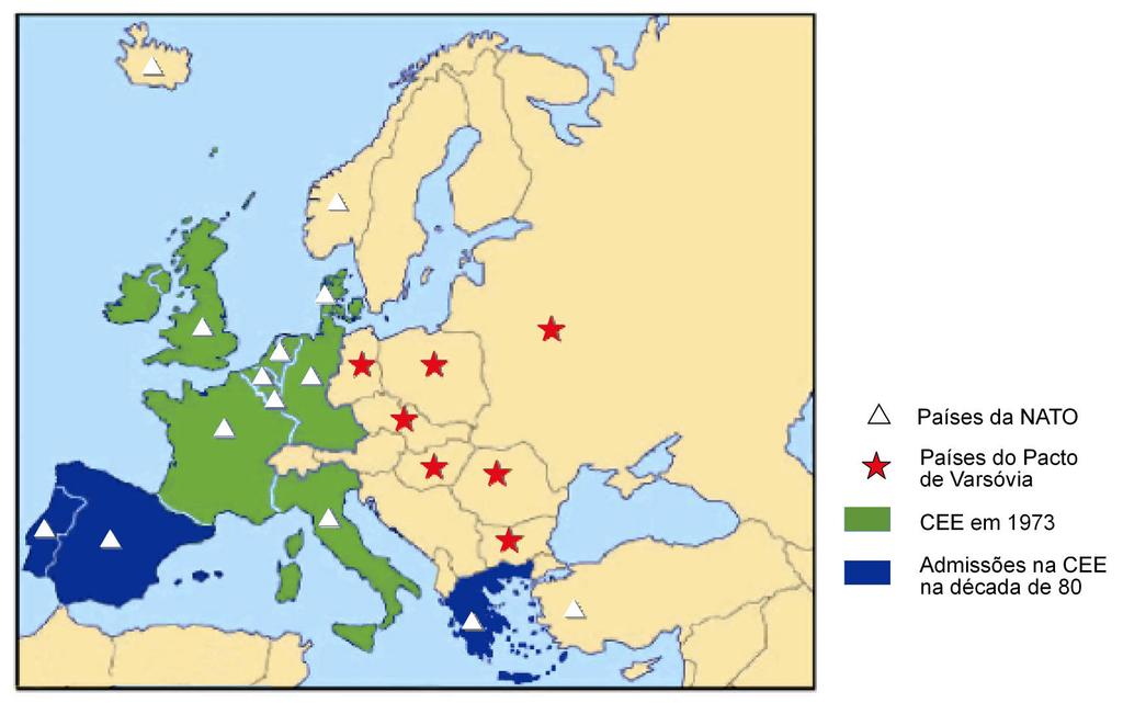 Documento 4 A Europa na década de 80 do século XX Documento 5 População activa portuguesa Continente e Ilhas (1970-1991) (Em percentagem)