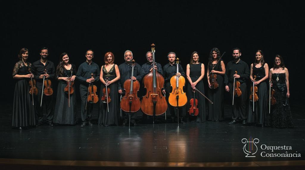 CASA DA CULTURA - TEATRO STEPHENS 7 JUL 21h30 ORQUESTRA CONSONÂNCIA Espetáculo integrado no Festival Cistermúsica Orquestra de Cordas Obras de A. Vivaldi, W. A. Mozart; E. Elgar; N.