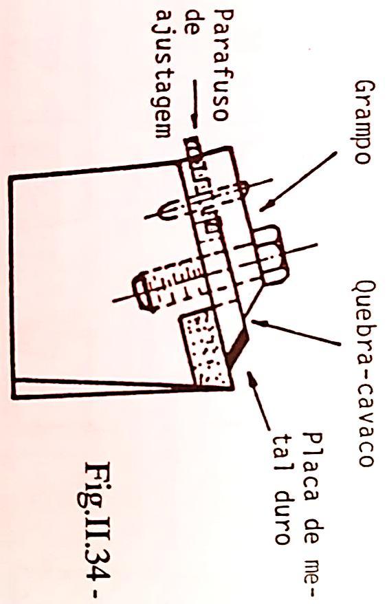 Quebra Cavaco: Classificação ISO: e) Quebra-cavacos de obstrução postiça.