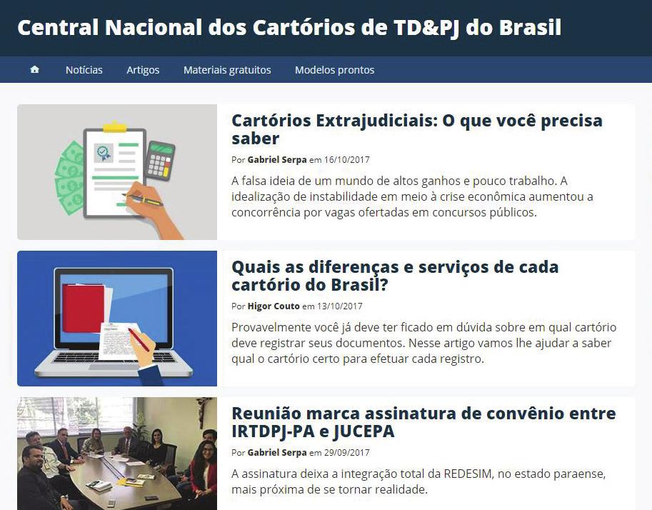 Blog de notícias da Central RTDPJ Brasil. Conheça o nosso novo blog com notícias, artigos e e-books.