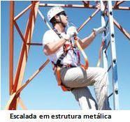 antes de iniciar a movimentação; Planejar uma via para a escalada; Realizar avaliação clínica do trabalhador; Durante a escalada: Toda a linha de vida horizontal deverá ser instalada acima da linha