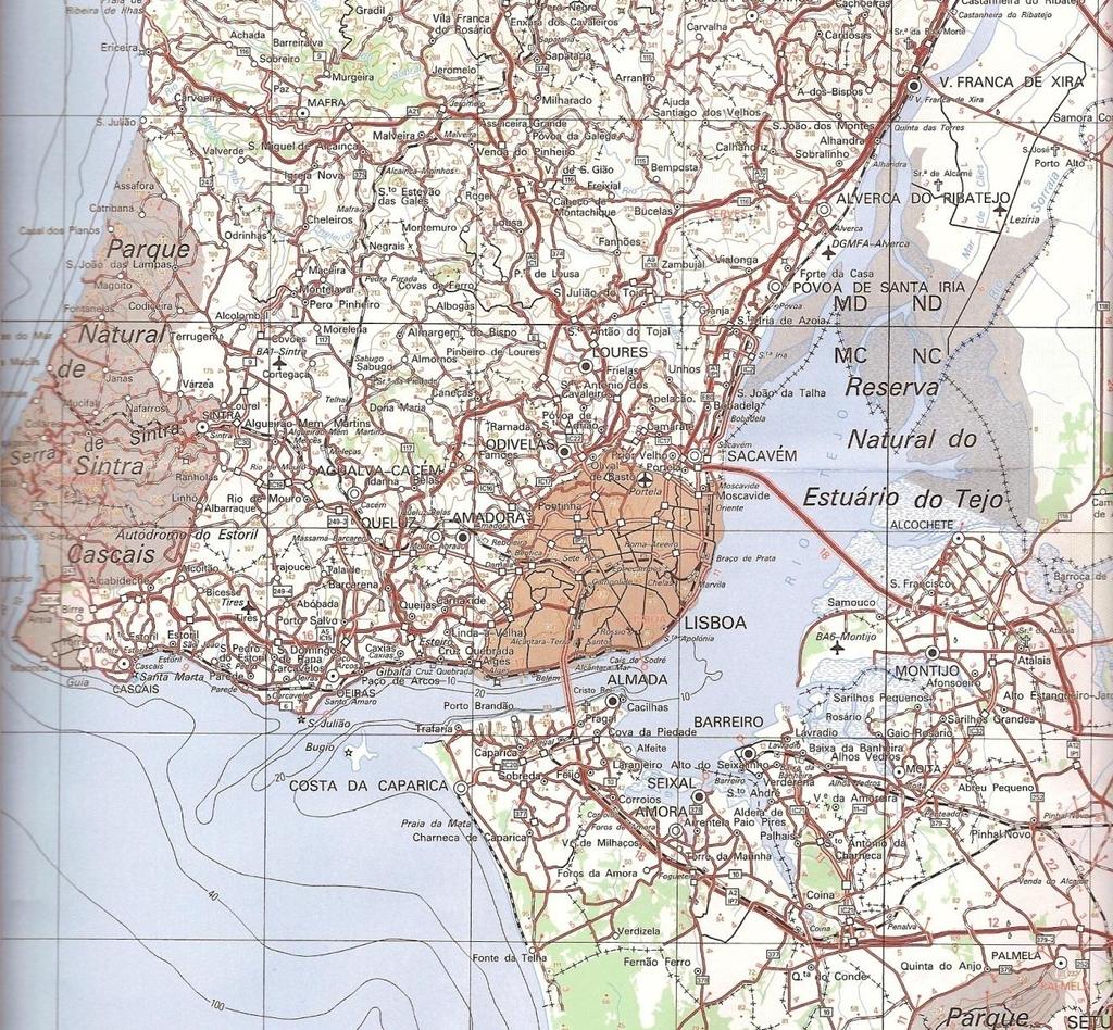 Apêndices APÊNDICE E: ZONA DE ACÇÃO DE LISBOA E SETÚBAL E.