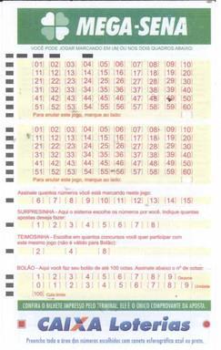 Sorteio de loteria - Mega Sena 60 números Sena: 6 acertos Sem ordem definida, qualquer ordem vale Sem reposição: números não se repetem Combinação*
