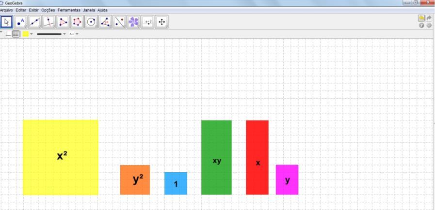 1 e oito de lados y e 1 representando y = y.1 totalizando assim 20 peças. As peças são identificadas pelas suas áreas.