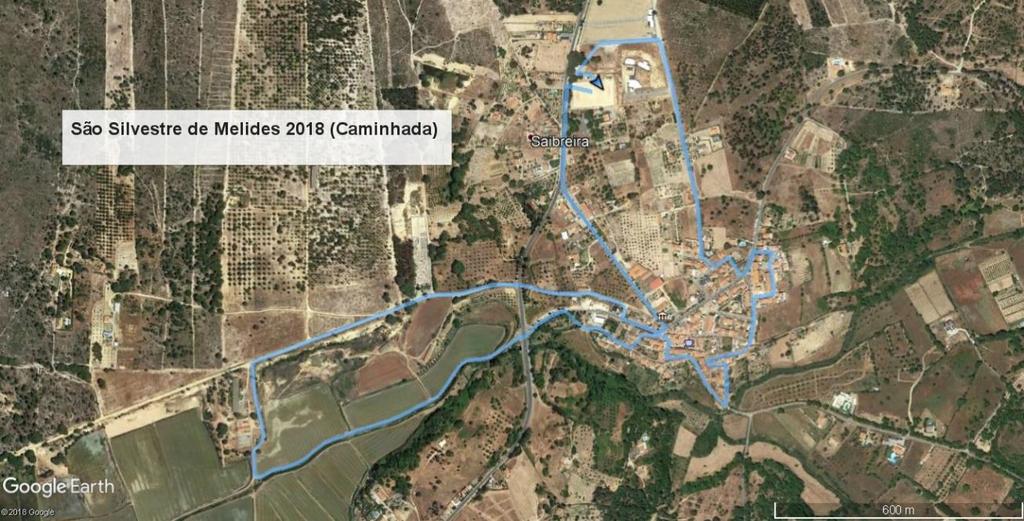 Percurso/Altimetria da caminha de 5 km Os percursos apresentados poderão ser alterados pelos mais diversos motivos se assim a organização o justificar. 4.