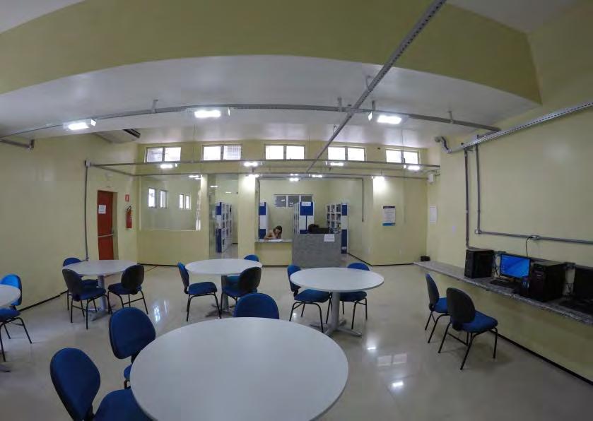 aulas; salas de estudos; laboratórios; sala de