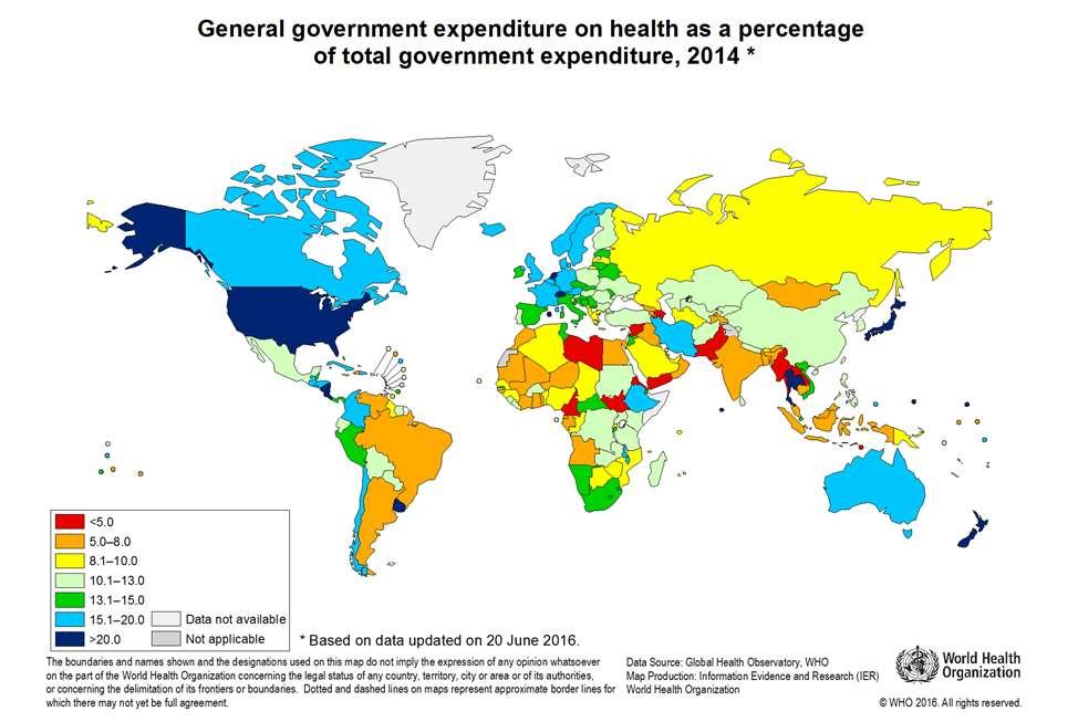 E no cenário mundial, gasto público