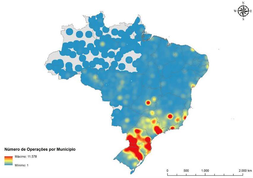 O BNDES e o apoio às MPME // Abrangência Operações indiretas aprovadas para Micro e Pequenas empresas e Pessoas Físicas