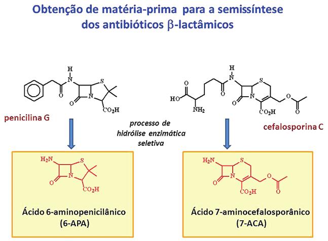 PERFIS DE SENSIBILIZAÇÃO ÀS CEFALOSPORINAS NA PRÁTICA CLÍNICA / ARTIGO ORIGINAL Estrutura química da penicilina G e cefalosporina C e seu núcleo central semelhante.