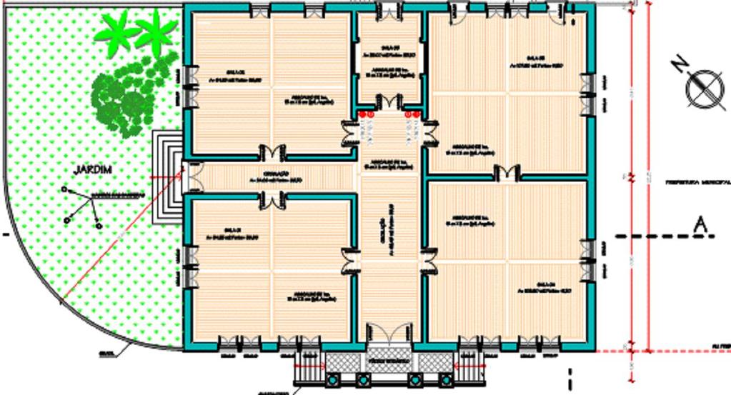 Projeto de restauração O projeto de restauração conteve diversos documentos, entre os quais foram analisados o projeto arquitetônico e o memorial descritivo.