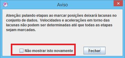 Então continue o vídeo e a cada (aproximadamente) -0,10 A, pare o vídeo e marque mais um ponto.