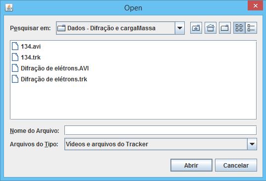 O vídeo irá abrir no Tracker e a tela do software ficará da