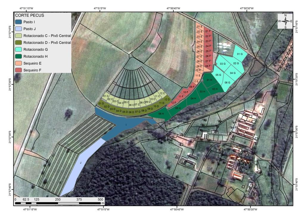 Recuperação e Intensificação das Pastagens Treatments Dryland pasture with moderated stocking rate