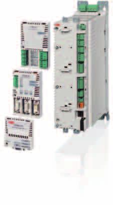 Ligações de controle E/S (entradas/saídas) Ligação padrão de fábrica de E/S Os inversores de frequência ACS850 possuem uma das mais amplas ofertas de E/S como padrão de fábrica do mercado.
