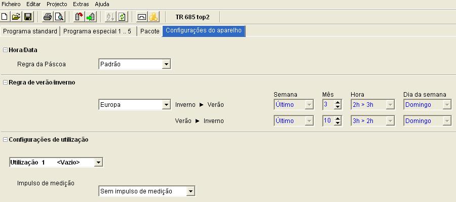 Para alterar as configurações (hora/data/cálculo da Páscoa e horário de Verão/Inverno), consulte o capítulo 6.8, 7.5. Fig.