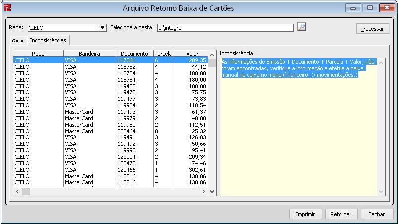 Vlr. Total: apresentará o total de todos os documentos selecionados para baixa. Vlr. Total Taxas: apresentará o total das taxas de todos os documentos selecionados. Vlr. Total Líquido: apresentará o total líquido de todos os documentos selecionados.