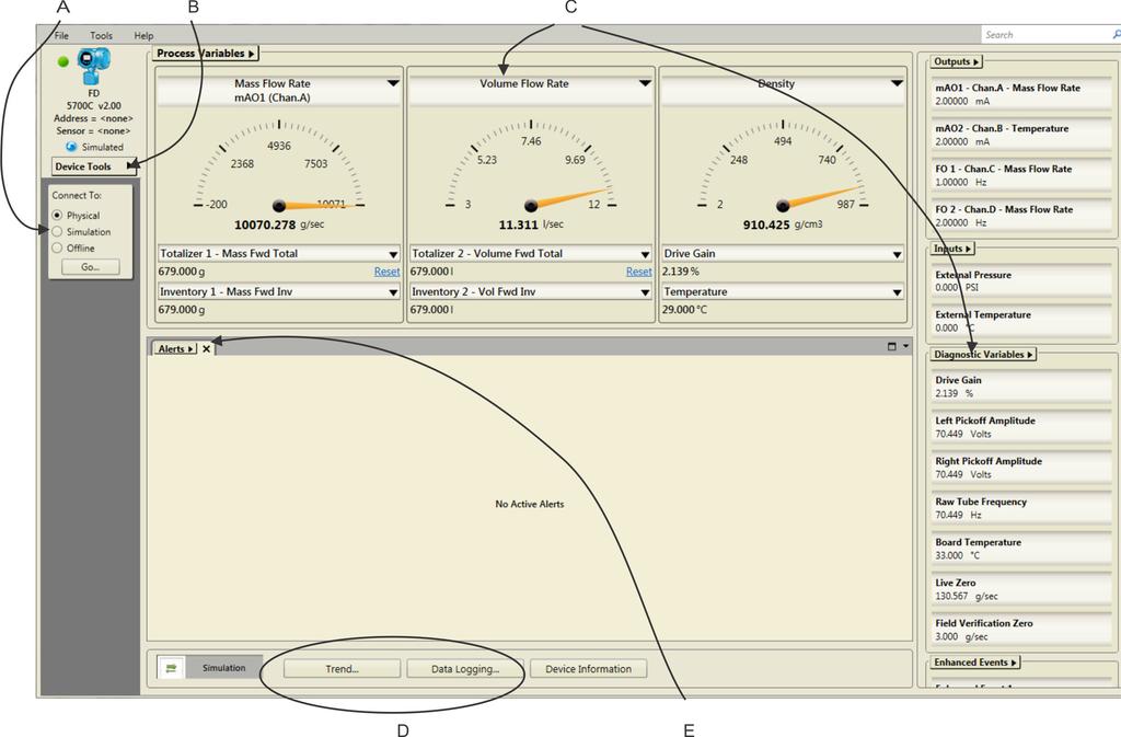 Software ProLink III Abril de 2018 Basic Professional Recurso medidor magnético vórtex medidor magnético vórtex Modbus/TCP Ferramenta de visualização de filtro ProLink III: uma janela transparente