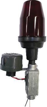 PPR-0133 (1 lâmpada) com base e relé Terminais