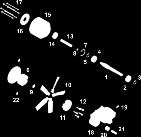 MONTAGEM E DESMONTAGEM Procedimento de montagem e desmontagem sugerido para atomizador.