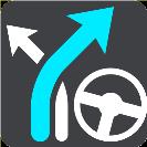 Reorganizar paragens Selecione este botão para ver a lista de paragens do seu percurso atual. Pode então mudar a ordem das paragens do seu percurso.