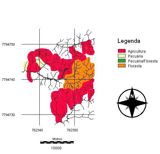 de classe 3, solos com aptidão para florestas, mas estão sendo utilizados com a agricultura. Sendo assim, dos 2.