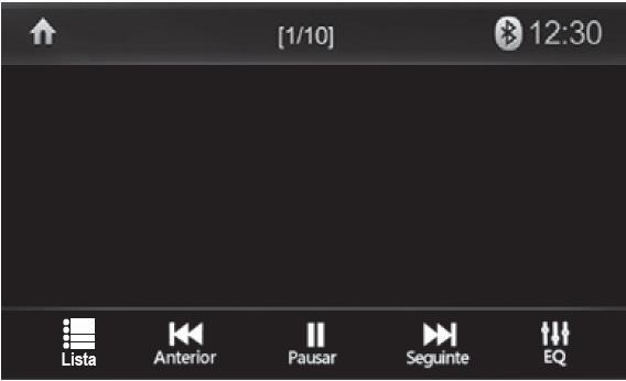 Botão Repetir no Modo CD: Pressione para repetir a música da seguinte maneira: Repetir 1: Irá repetir a música reproduzido; Repetir Diretório: Irá repetir a pasta da música onde está sendo