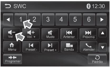 botões, pressione Programar para iniciar a configuração. Em seguida, o aparelho irá informar qual botão será necessário ser pressionado no volante.