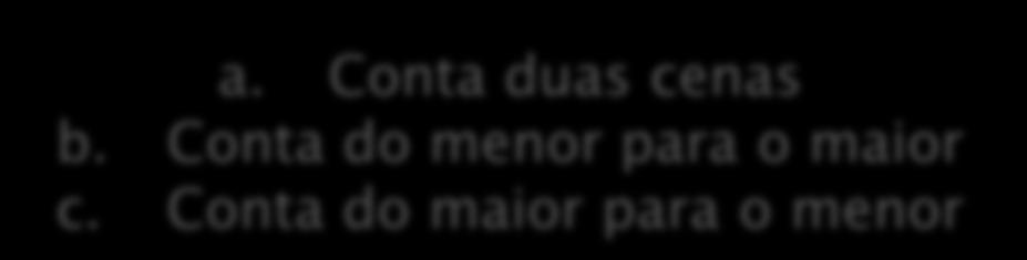 3. Desenvolvimento da aritmética a. Conta duas cenas b.