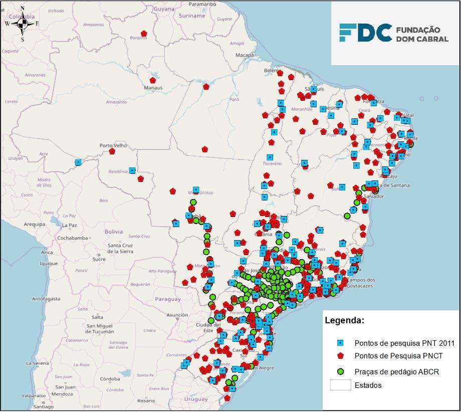 Metodologia Bases de dados e georreferenciamento das redes Prospecção de dados Tabulação e cruzamentos Georreferenciamento Consolidação de informações Consolidação e Estruturação dos Dados Dados de