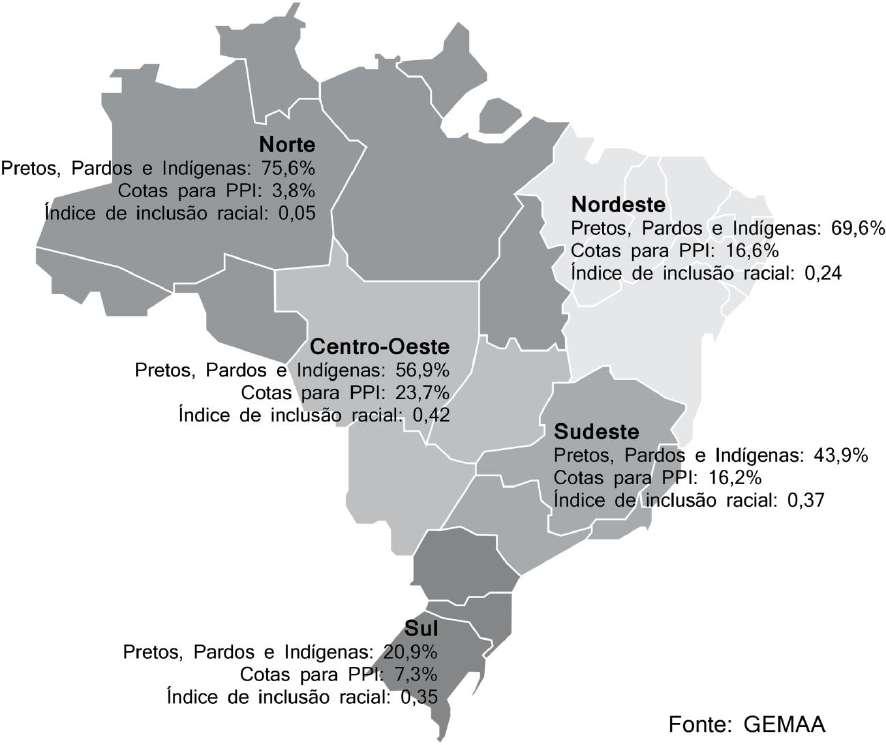 Levantamento das políticas de ação afirmativa (gemaa) / 2017 / p.