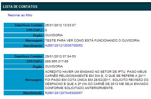 O Ouvidor recebe o reenvio do contato original do cidadão. Neste momento fará as gestões necessárias para dirimir possíveis dúvidas.