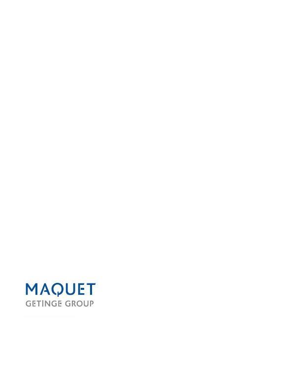 MAQUET GmbH & Co. KG Kehler Straße 31 D-76437 Rastatt, Alemanha Telefone: +49 (0) 7222 932-0 Fax: +49 (0) 7222 932-571 info.sales@maquet.de www.maquet.com Para contato local: Visite nosso website www.