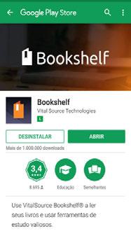 aplicativo, acesse o Bookshelf